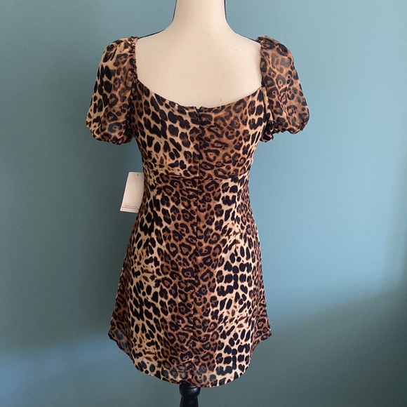 Tobi Leopard Print Short Dress M - Picture 4 of 5